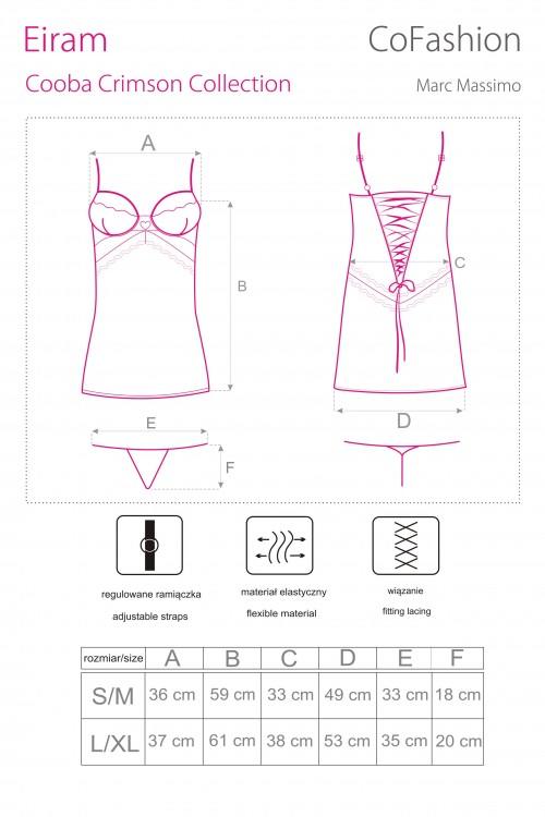 COFASHION KOMPLET EIRAM CF 90388 COOBA CRIMSON COLLECTION
