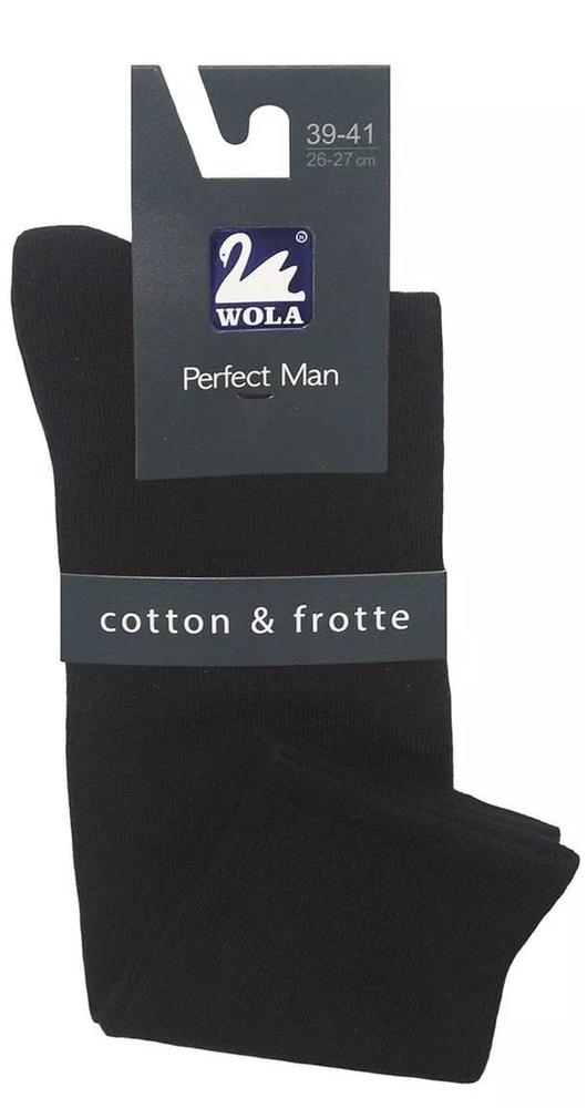WOLA PODKOLANÓWKI GŁADKIE FROTTE PERFECT MAN - z frotte w stopie