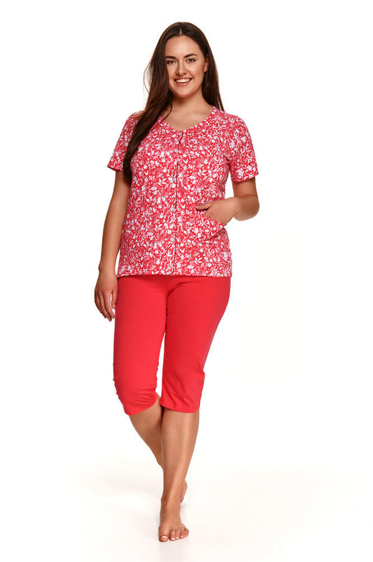 TARO 924 PIŻAMA DAMSKA WERA KRÓTKA 2XL-3XL - SS2021