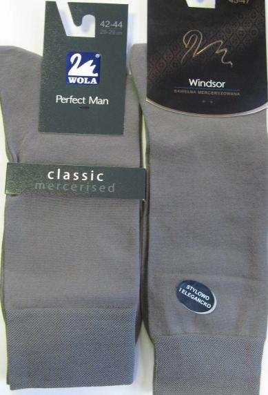 WOLA WINDSOR, PERFECT MAN CLASSIC MERCERISED - BAWEŁNA MERCERYZOWANA BEZ ELASTANU - W94.015