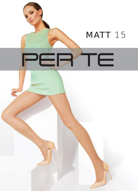 PER TE RAJSTOPY DAMSKIE MATOWE Z ELASTANEM MATT 15