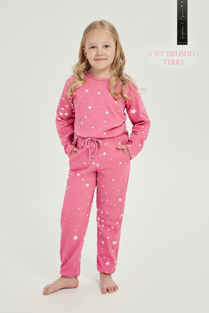 TARO 3031 PIŻAMA DZIEWCZĘCA DŁUGA ERYKA DRAPANA AW23/24