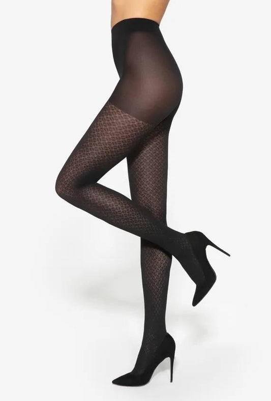 GATTA LATTICE - RAJSTOPY DAMSKIE WZORZYSTE 40 DEN 000.08V - AW2021