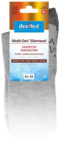 JJW SKARPETKI MEDIC DEO SILVERWOOL Z WEŁNĄ MERYNOSOWĄ I SREBREM