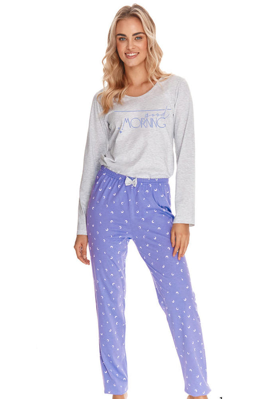 TARO 2556 PIŻAMA DAMSKA DŁUGA ANA S-XL