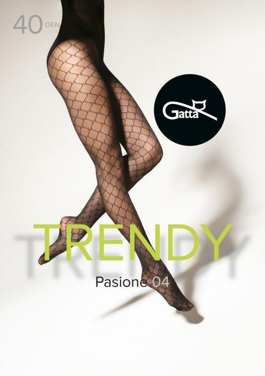 GATTA PASIONE 04 - RAJSTOPY DAMSKIE WZORZYSTE 40 DEN 000.09V - TRENDY 23/24