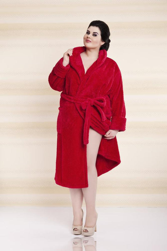DKAREN PODOMKA ELIZA DŁUGA CZERWONA PLUS SIZE