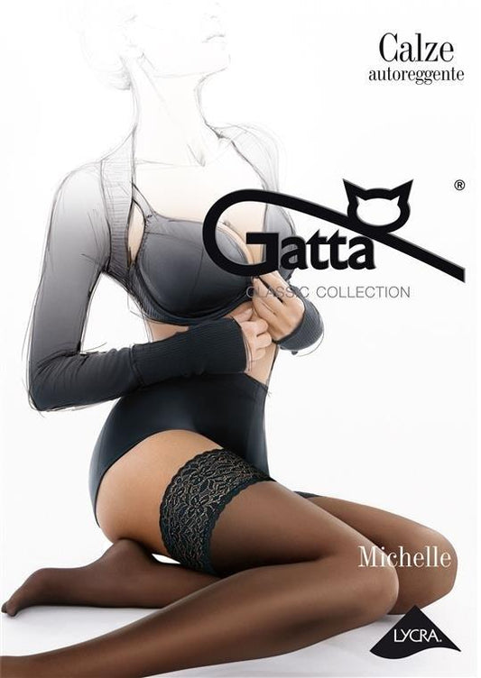 GATTA MICHELLE - POŃCZOCHY SAMONOŚNE  LYCRA MAT