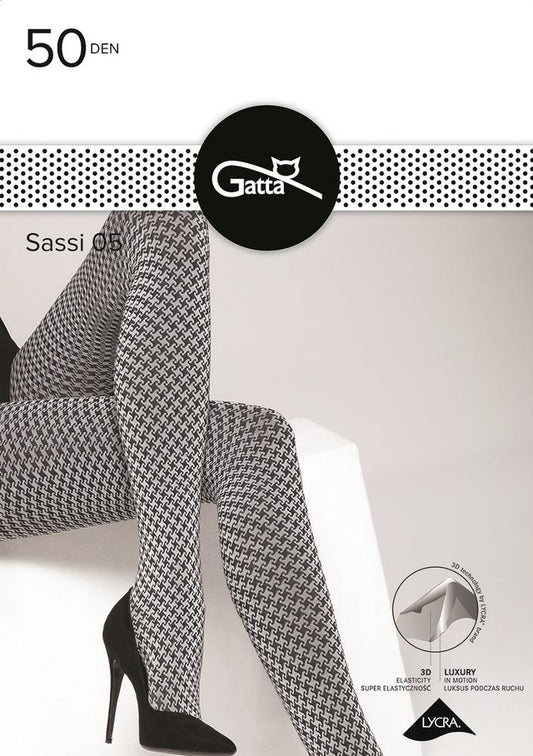 GATTA SASSI - RAJSTOPY DAMSKIE WZORZYSTE 40 DEN 000.197 - AW2021