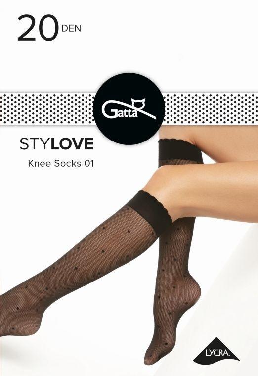 GATTA STYLOVE - PODKOLANÓWKI WZORZYSTE 000.60V