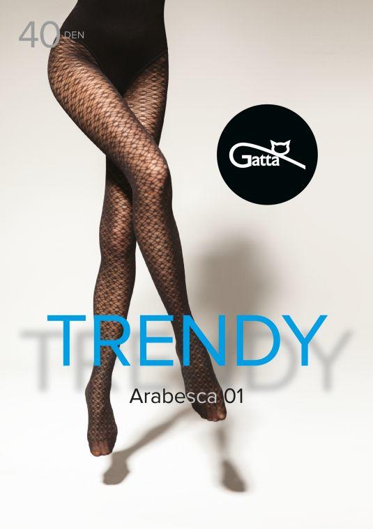GATTA ARABESCA 01, 02 - RAJSTOPY DAMSKIE WZORZYSTE 40 DEN 000.91V - TRENDY 23/24