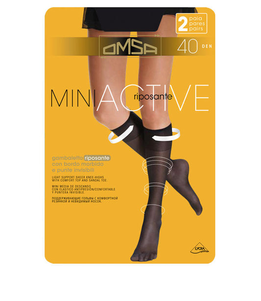 OMSA 053OM PODKOLANÓWKI MINI ACTIVE 40 DEN