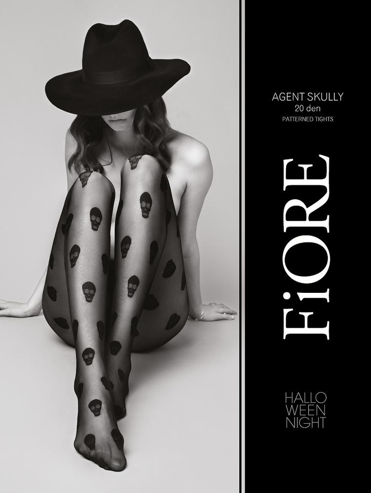 FIORE G5975 - RAJSTOPY AGENT SKULLY 20 DEN - HALLOWEEN 2020