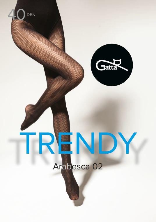 GATTA ARABESCA 01, 02 - RAJSTOPY DAMSKIE WZORZYSTE 40 DEN 000.91V - TRENDY 23/24
