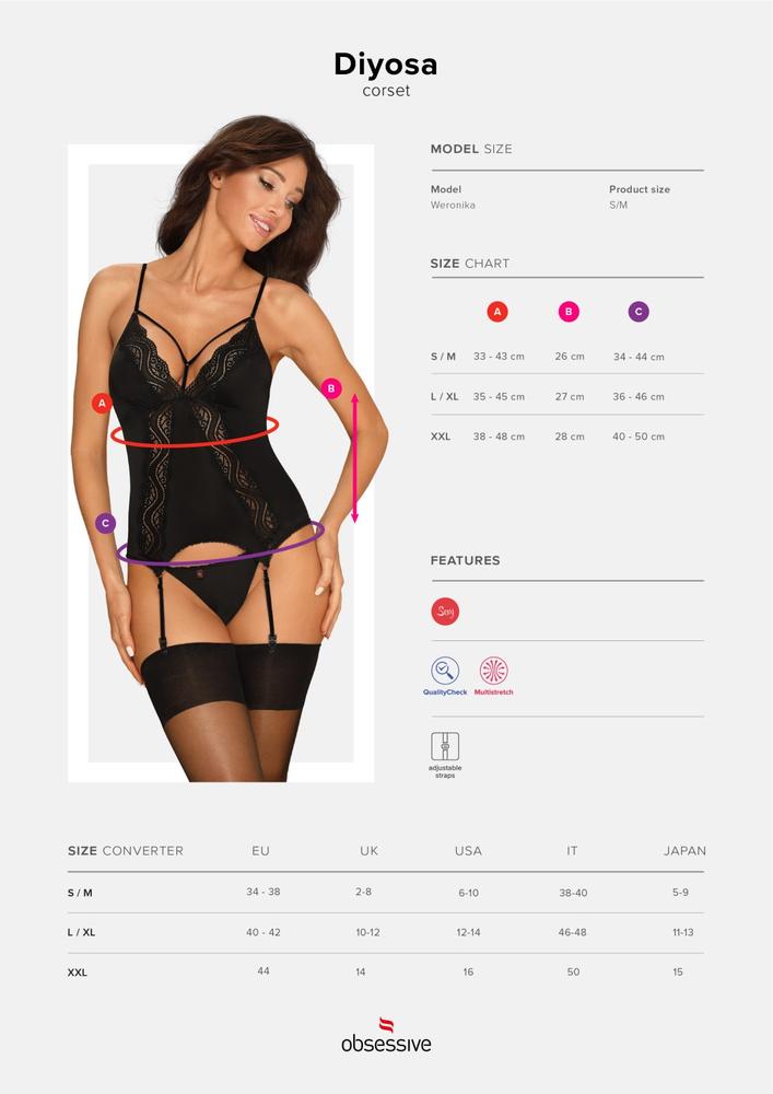 OBSESSIVE DIYOSA CORSET - GORSET I STRINGI
