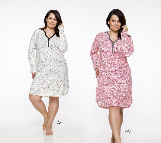 TARO 2329 KOSZULA DAMSKA NIKA DŁUGA 2XL-3XL - AW2019/20