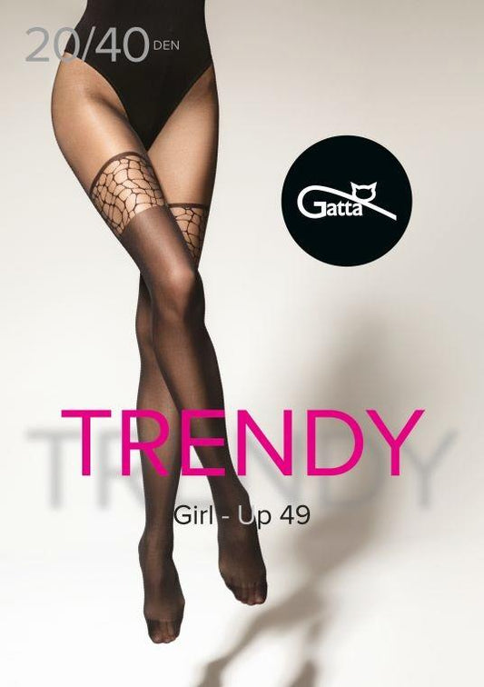 GATTA GIRL-UP 47, 48, 49 - RAJSTOPY WZORZYSTE 40 DEN 000.584 - TRENDY 23/24