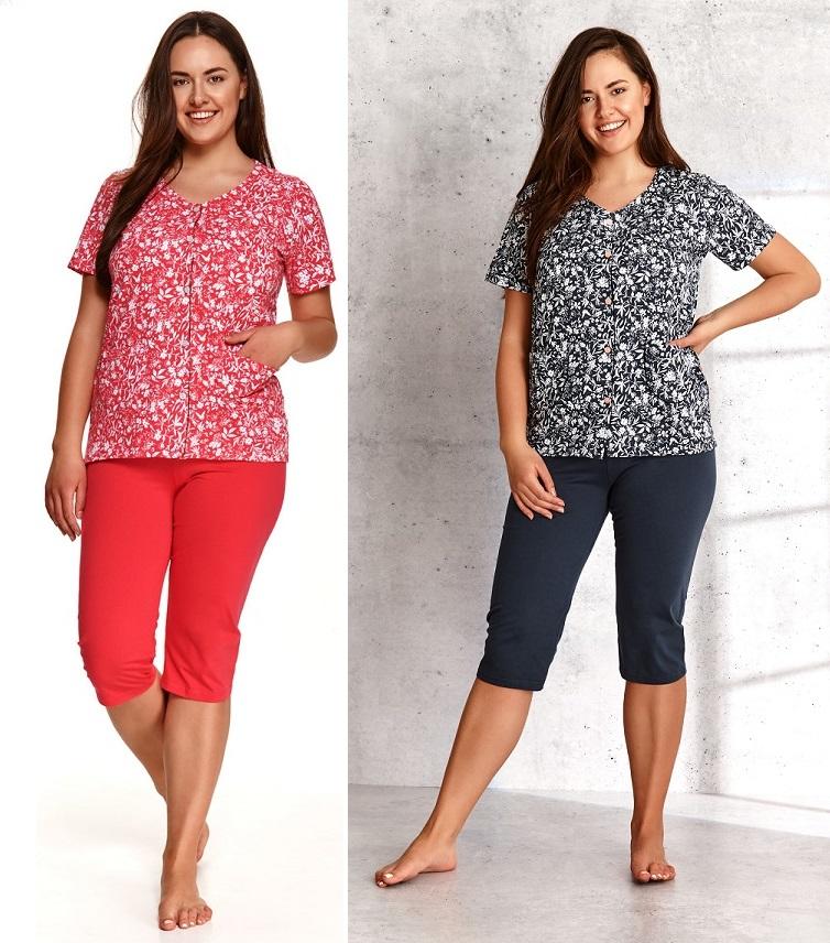 TARO 924 PIŻAMA DAMSKA WERA KRÓTKA 2XL-3XL - SS2021