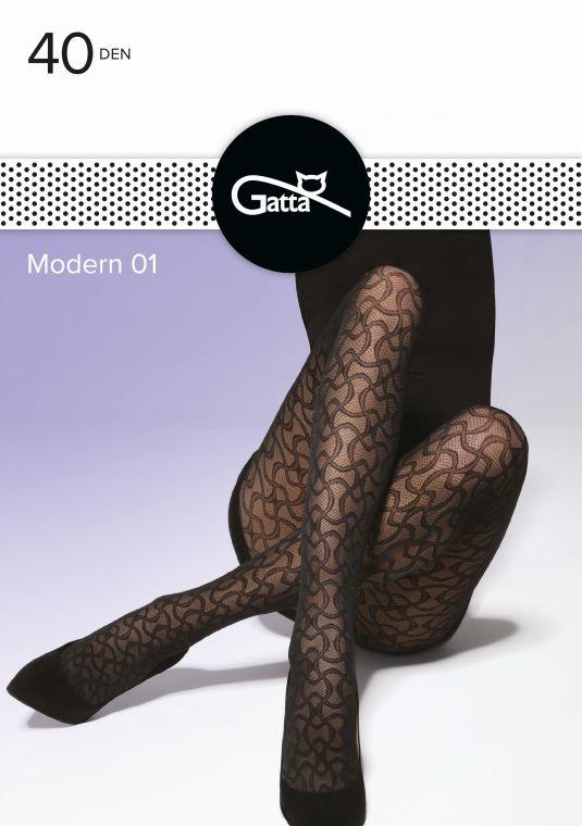 GATTA MODERN 40 DEN - RAJSTOPY DAMSKIE WZORZYSTE 000.53V