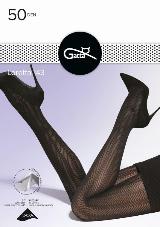 GATTA LORETTA - RAJSTOPY DAMSKIE WZORZYSTE 50 DEN 000.861 - AW2022