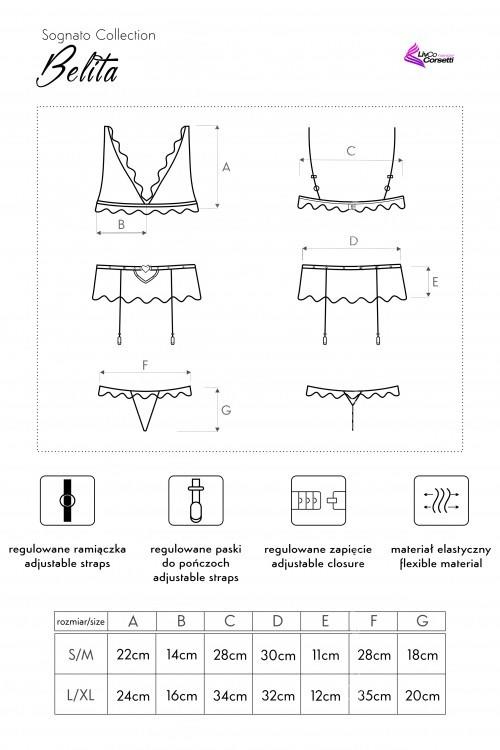 LIVCO CORSETTI FASHION KOMPLET BELITA LC 90231