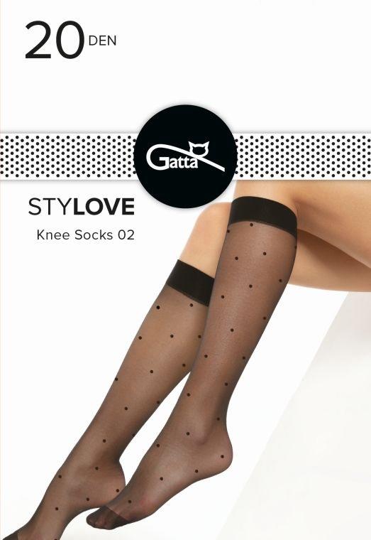 GATTA STYLOVE - PODKOLANÓWKI WZORZYSTE 000.60V
