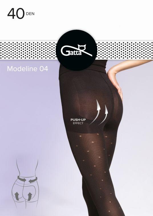 GATTA MODELINE PUSH-UP EFFECT - RAJSTOPY DAMSKIE WZORZYSTE 40 DEN 000.07V - AW22