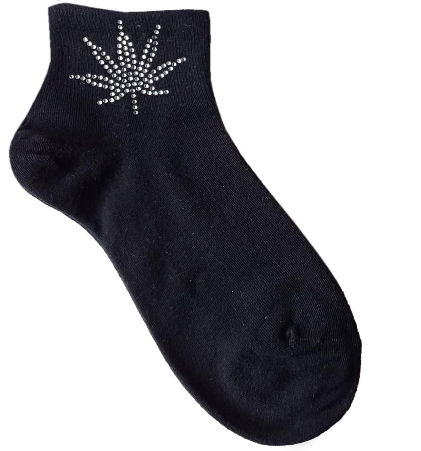 MARILYN SKARPETKI DAMSKIE COTTON SILVER WEED -  2021WL