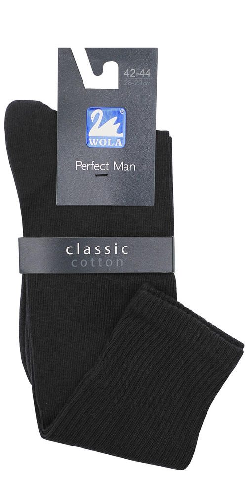 WOLA PODKOLANÓWKI GŁADKIE FROTTE PERFECT MAN - z frotte w stopie