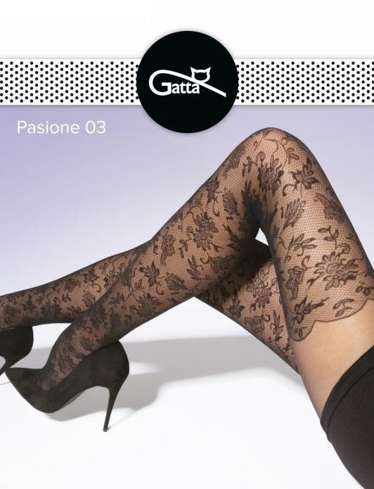 GATTA PASIONE - RAJSTOPY DAMSKIE WZORZYSTE 40 DEN 000.09V - AW2022